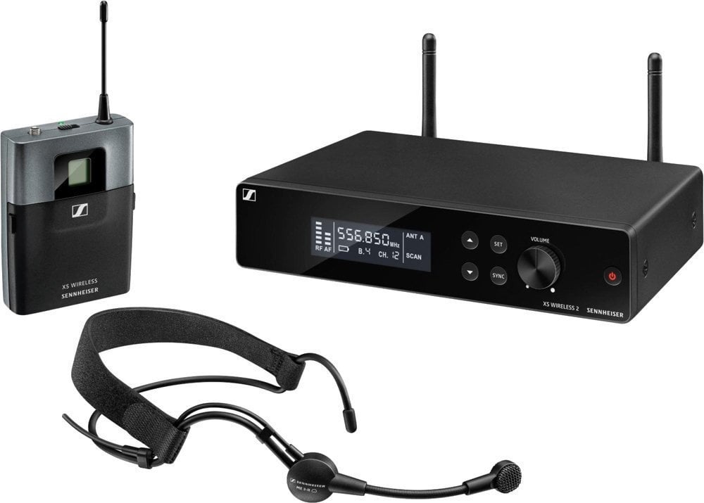 Безжични слушалки с микрофон Sennheiser XSW 2-ME3 A: 548-572 MHz