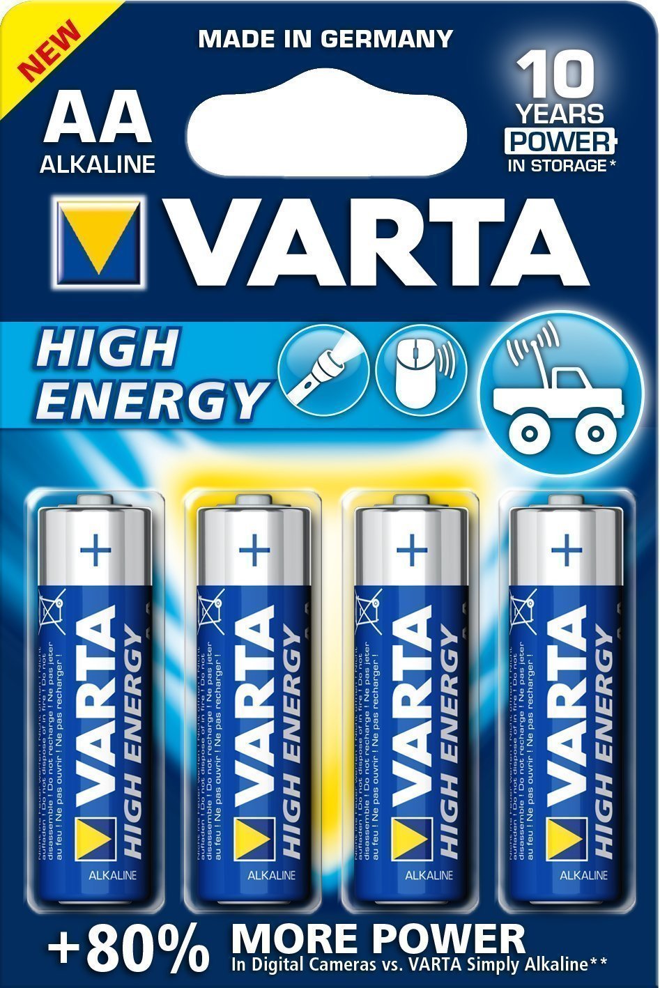 AA Batterien Varta LR06 Longlife 4