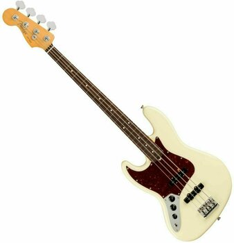 Basse électrique Fender American Professional II Jazz Bass RW LH Olympic White - 1
