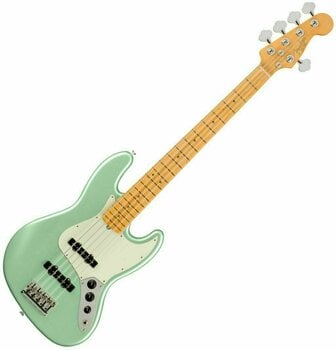 5-strängad basgitarr Fender American Professional II Jazz Bass V MN Mystic Surf Green - 1