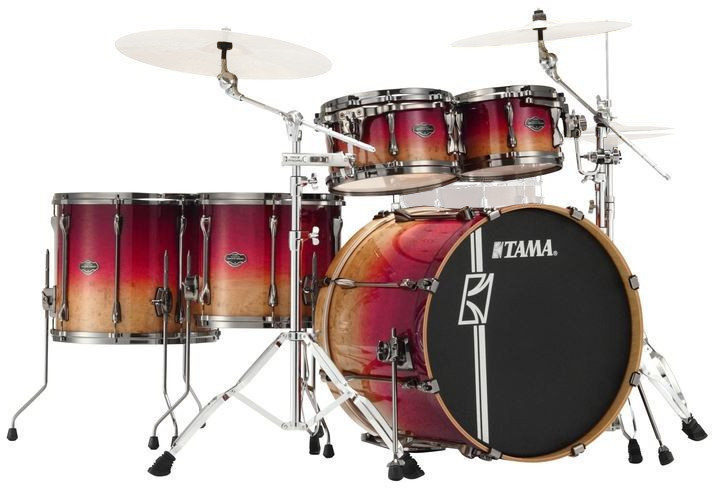 Akoestisch drumstel Tama ML52HLZBG Superstar Hyper-Drive Limited Edition Figured Ruby Fade