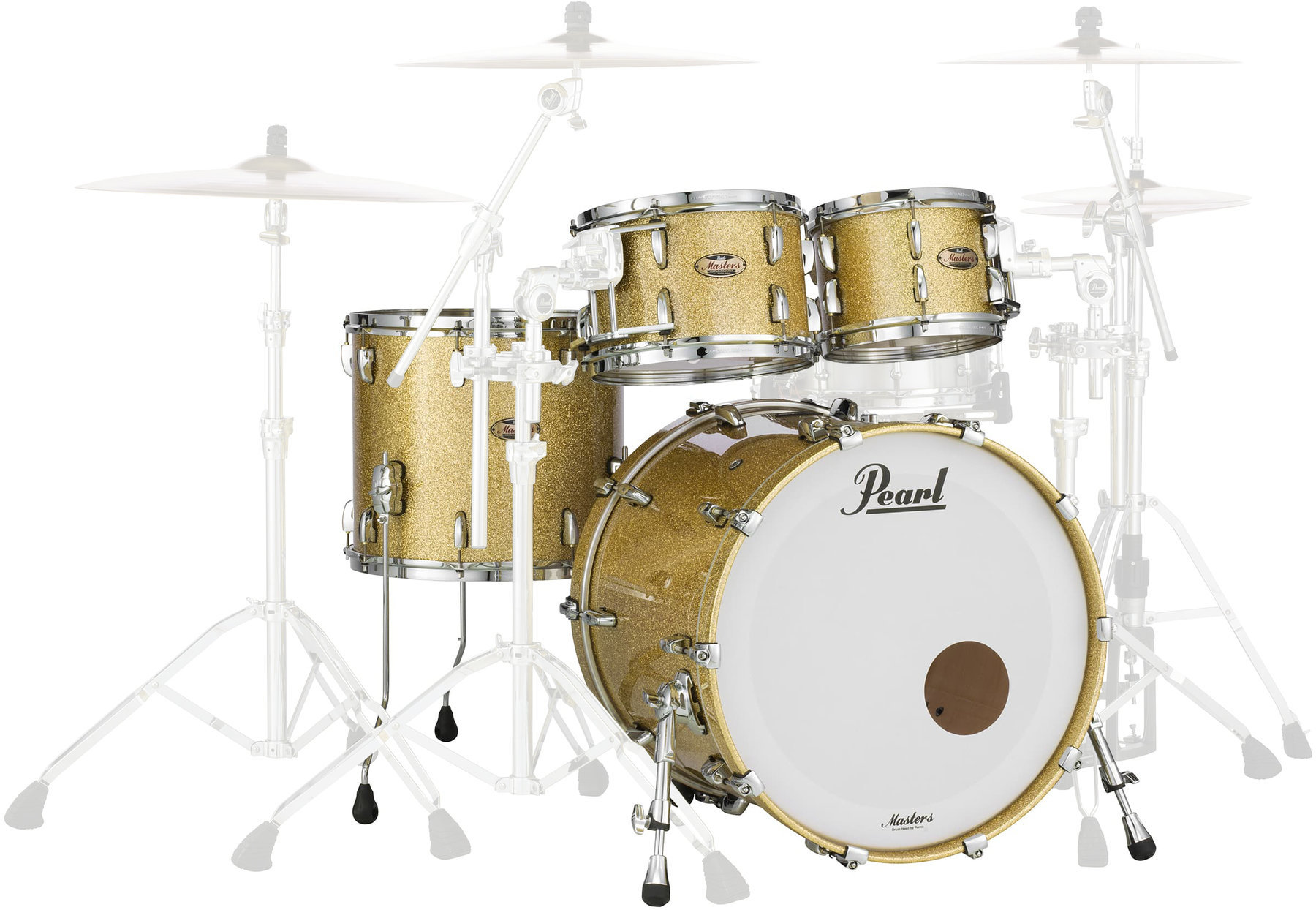 Акустични барабани-комплект Pearl MRV904XEP-C347 Masters Maple Reserve Bombay Gold Sparkle