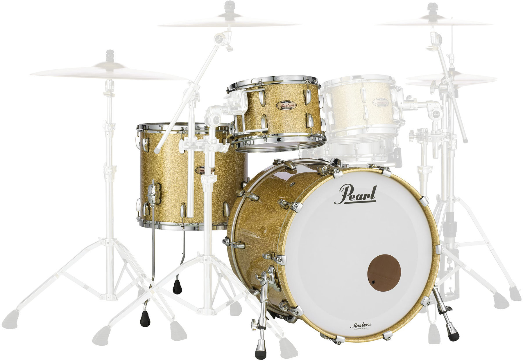 Акустични барабани-комплект Pearl MRV943XEP-C347 Masters Maple Reserve Bombay Gold Sparkle