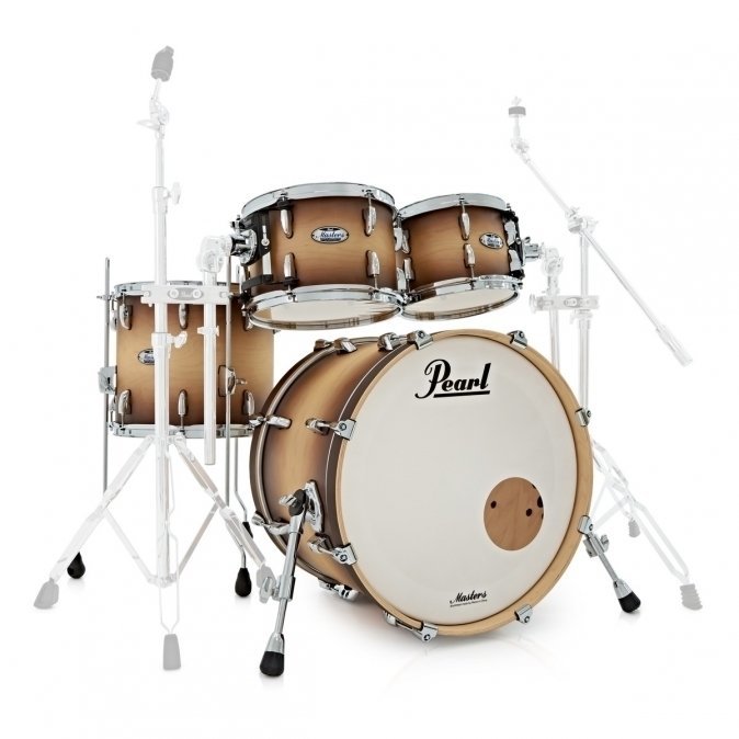 Batterie acoustique Pearl MCT924XEFP-C351 Masters Maple Complete Satin Natural