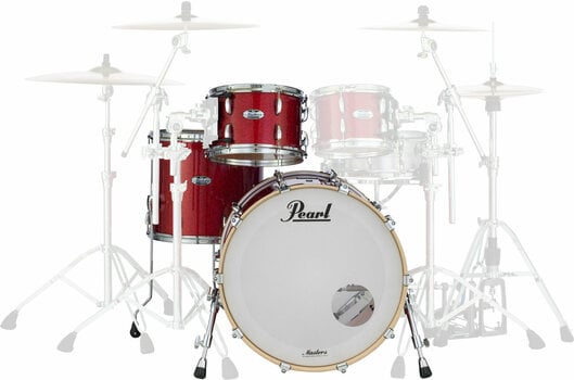 Set Batteria Acustica Pearl MCT943XEP-C319 Masters Complete Inferno Red Sparkle - 1