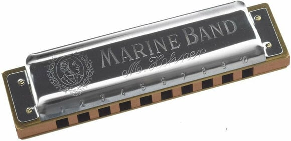 Diatoniskt munspel Hohner Marine Band 1896/20 G - 1