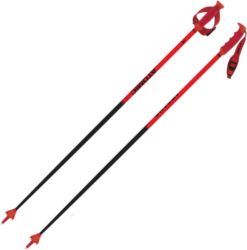 Bastões de esqui Atomic Redster RS SL Red/Black 125 cm Bastões de esqui