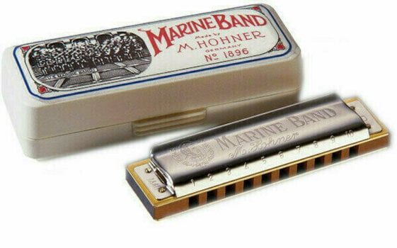 Diatonic harmonica Hohner Marine Band 1896 Classic A - 1