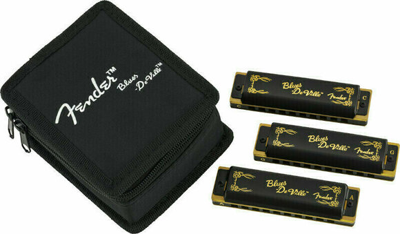 Diatonická ústní harmonika Fender Blues DeVille 3 Pack - 1