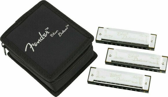 Diatonic harmonica Fender Blues Deluxe 3 Pack - 1