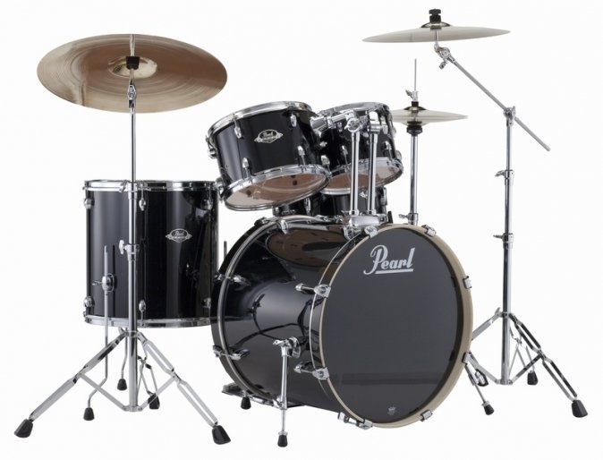 Set akustičnih bubnjeva Pearl EXX725F Export EXX Jet Black