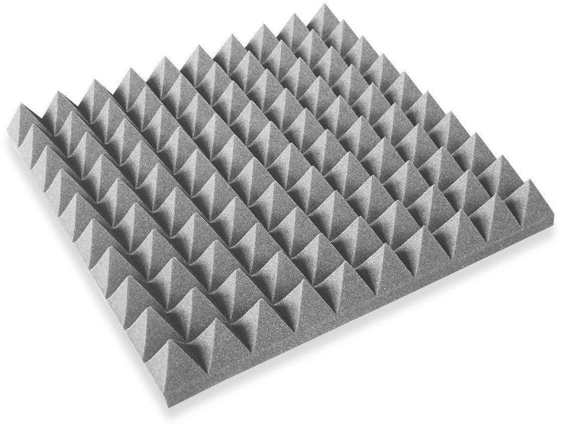 Absorbent foam panel Mega Acoustic PA-PMP5-LG-50x50x5 Light Grey