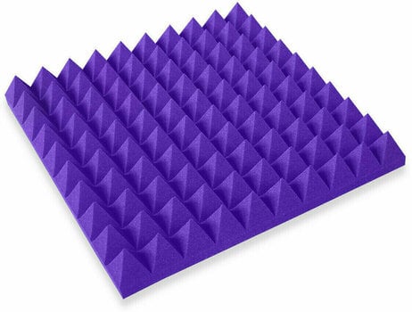 Panneau de mousse absorbant Mega Acoustic PA-PMP5-V-50x50x5 Violet Panneau de mousse absorbant - 1