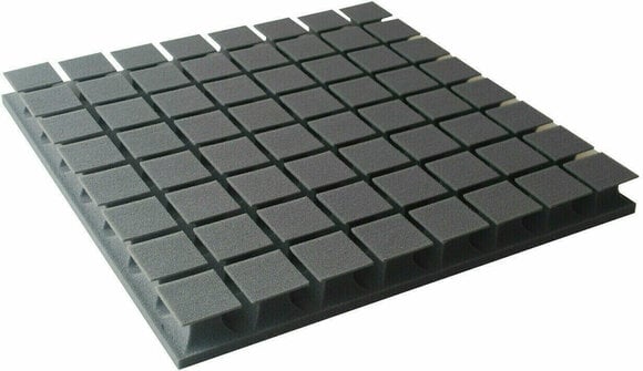 Absorbent Schaumstoffplatte Mega Acoustic PA-PM8K-DG-60x60x6 Dark Grey - 1