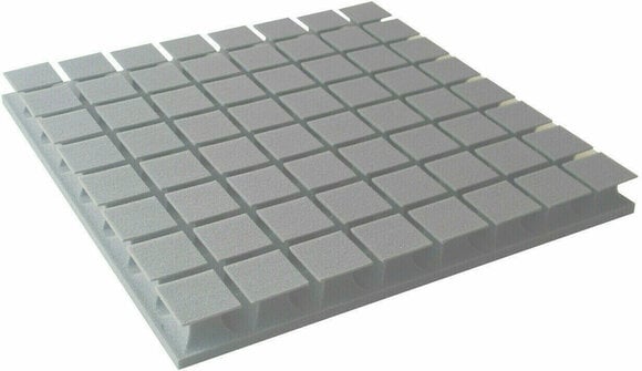 Absorbent Schaumstoffplatte Mega Acoustic PA-PM8K-LG-60x60x6 Light Grey - 1