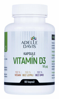 D-vitamin Adelle Davis Vitamin D3 60 Capsules D-vitamin - 1