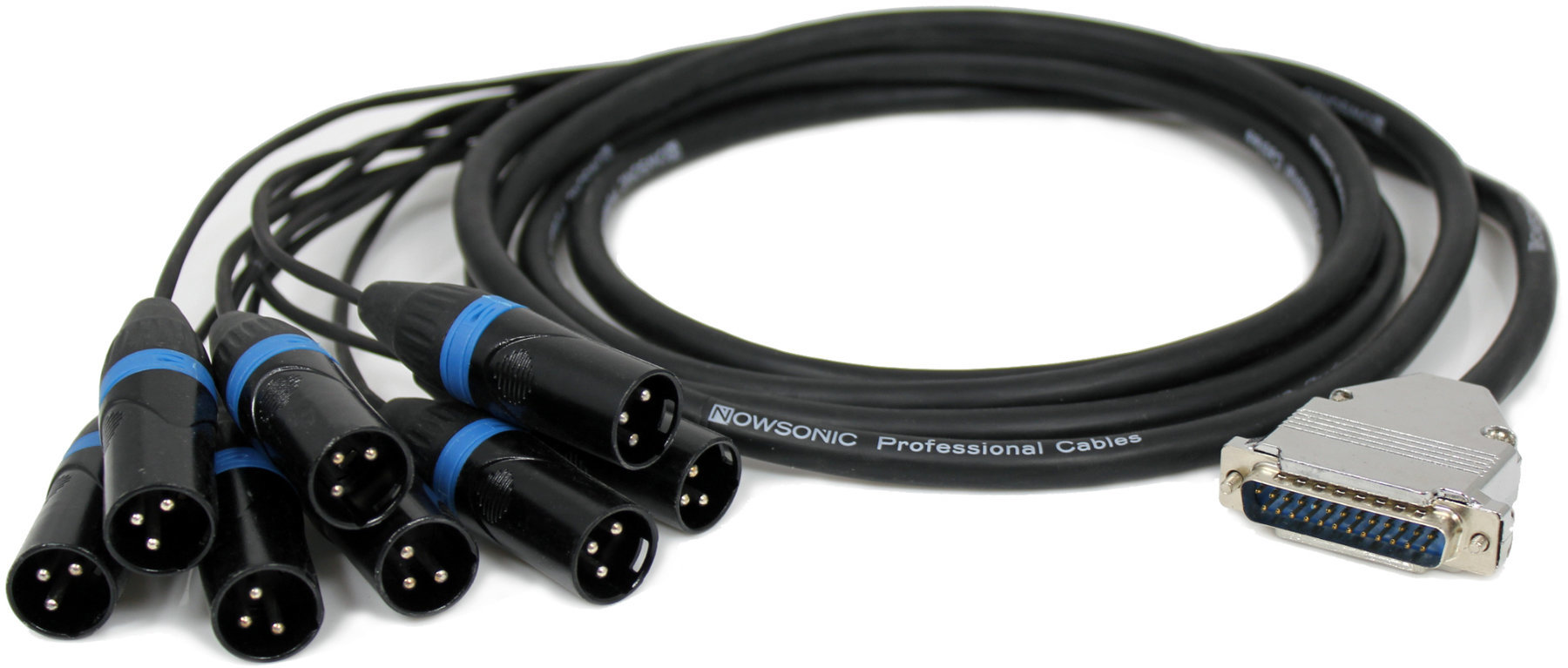 Cablu complet multicolor Nowsonic MCore Sub-D XLR M 3m