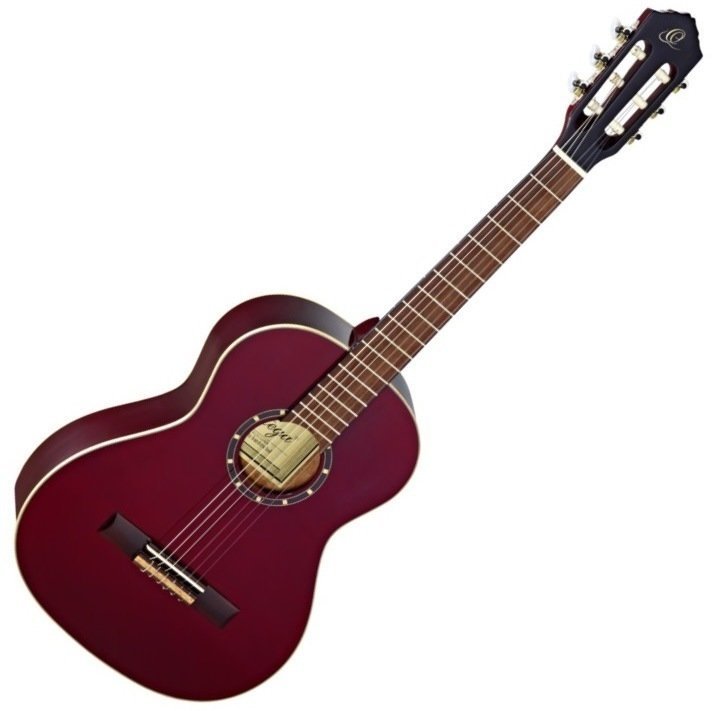 Gitara klasyczna 3/4 dla dzieci Ortega R121 3/4 Wine Red