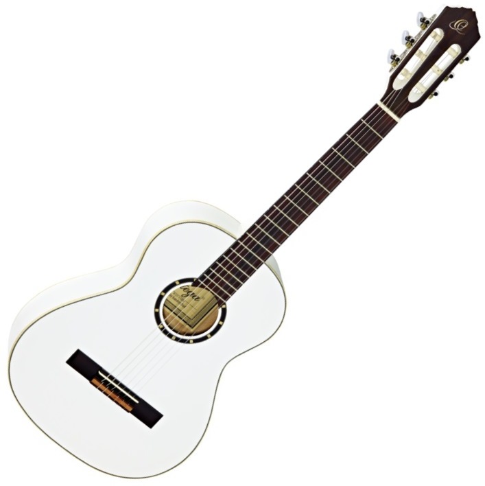 Ortega R121-3/4 - Guitare classique 3/4 - Blanc brillant (+housse)