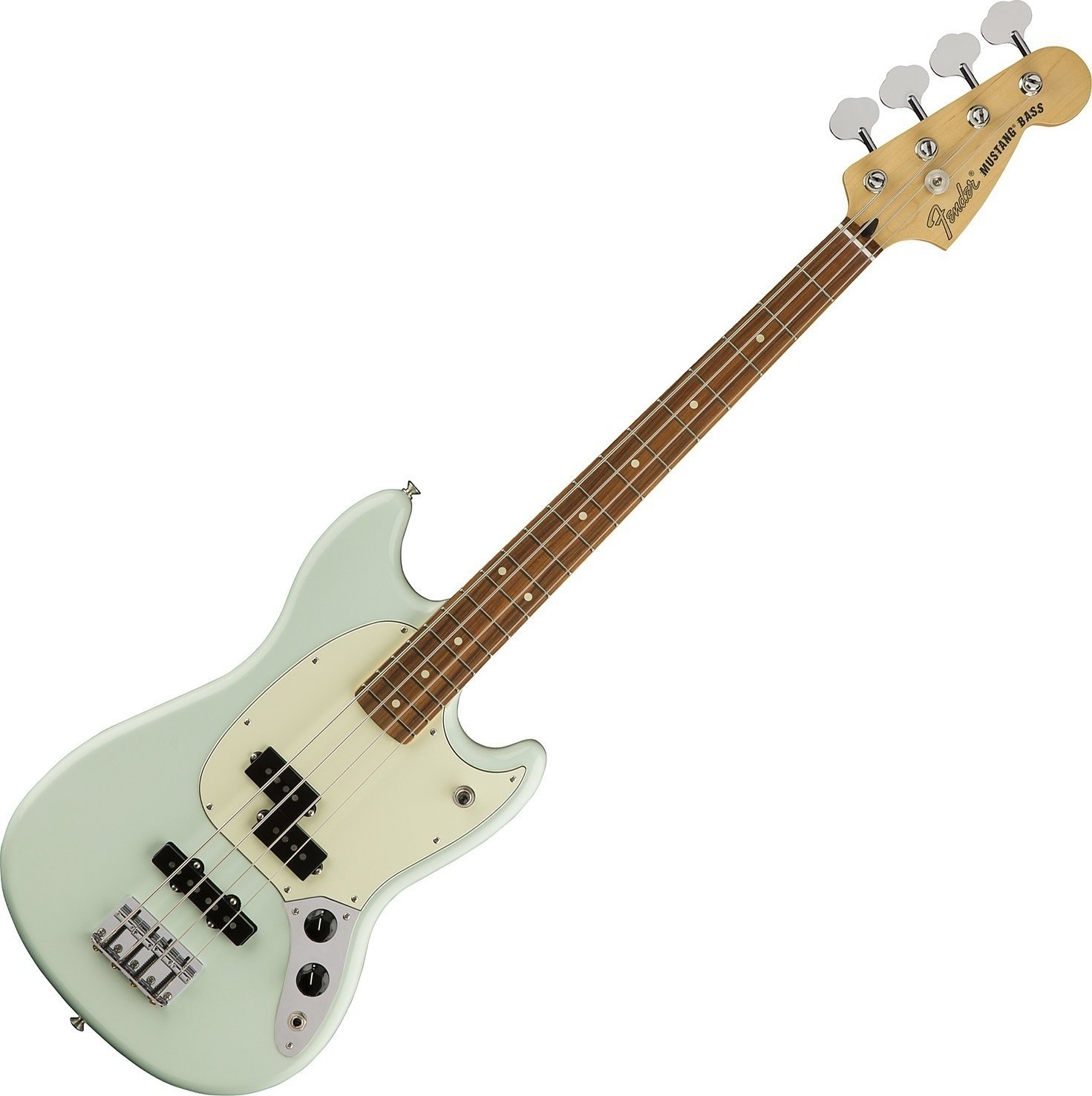 Basszusgitár Fender Mustang Bass PJ Pau Ferro Sonic Blue