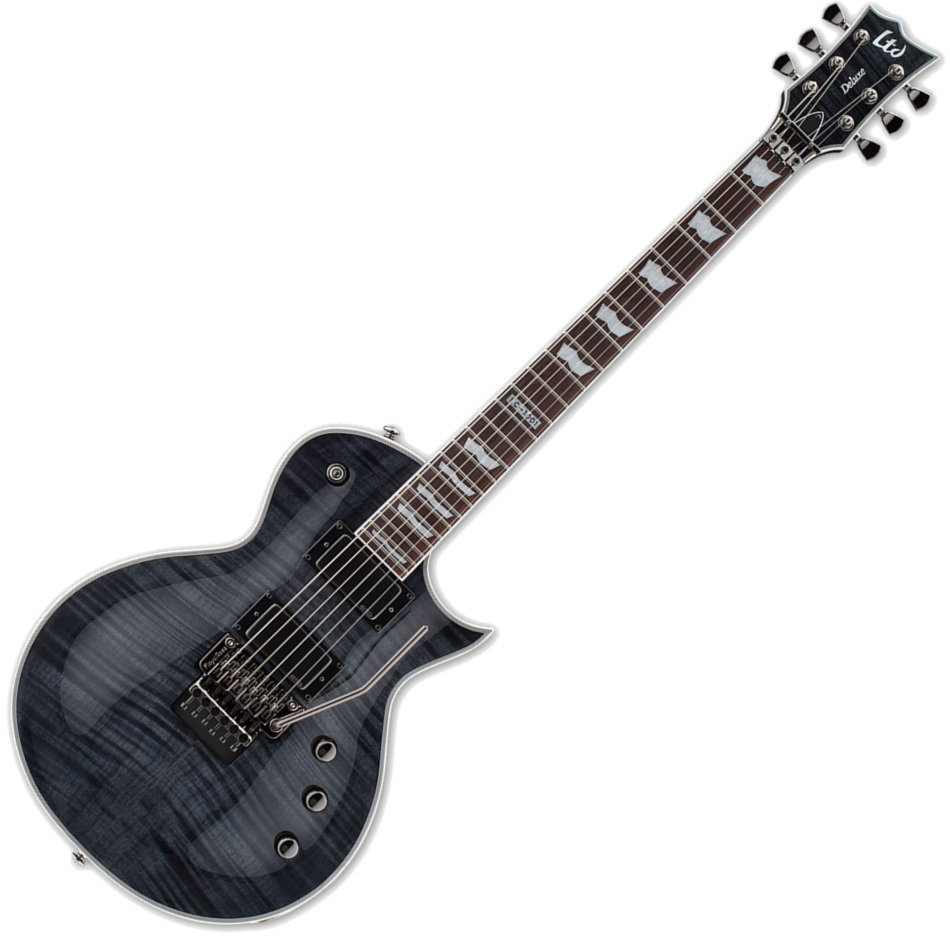Guitare électrique ESP LTD EC-1001FR See Thru Black Guitare électrique