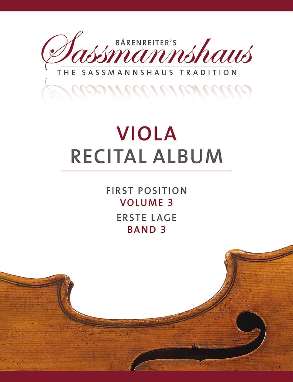 Nuotit jousisoittimille Bärenreiter Viola Recital Album, Volume 3 Nuottikirja