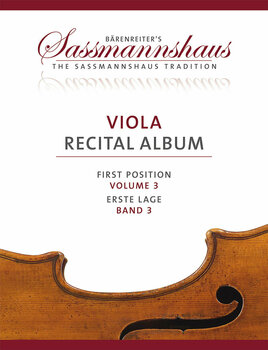 Noty pre sláčikové nástroje Bärenreiter Viola Recital Album, Volume 3 Noty - 1