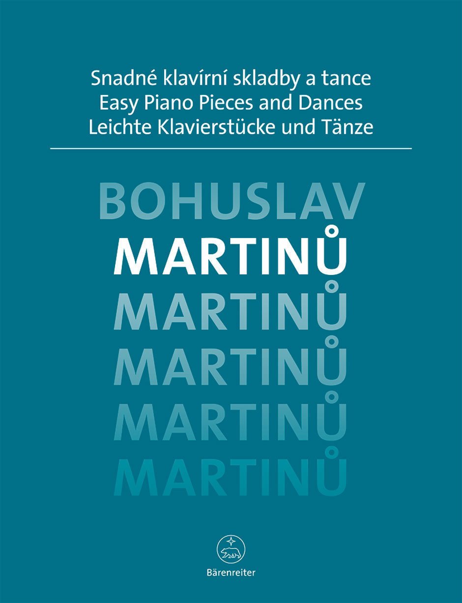 Bladmuziek piano's Bohuslav Martinů Easy Piano Pieces and Dances Muziekblad