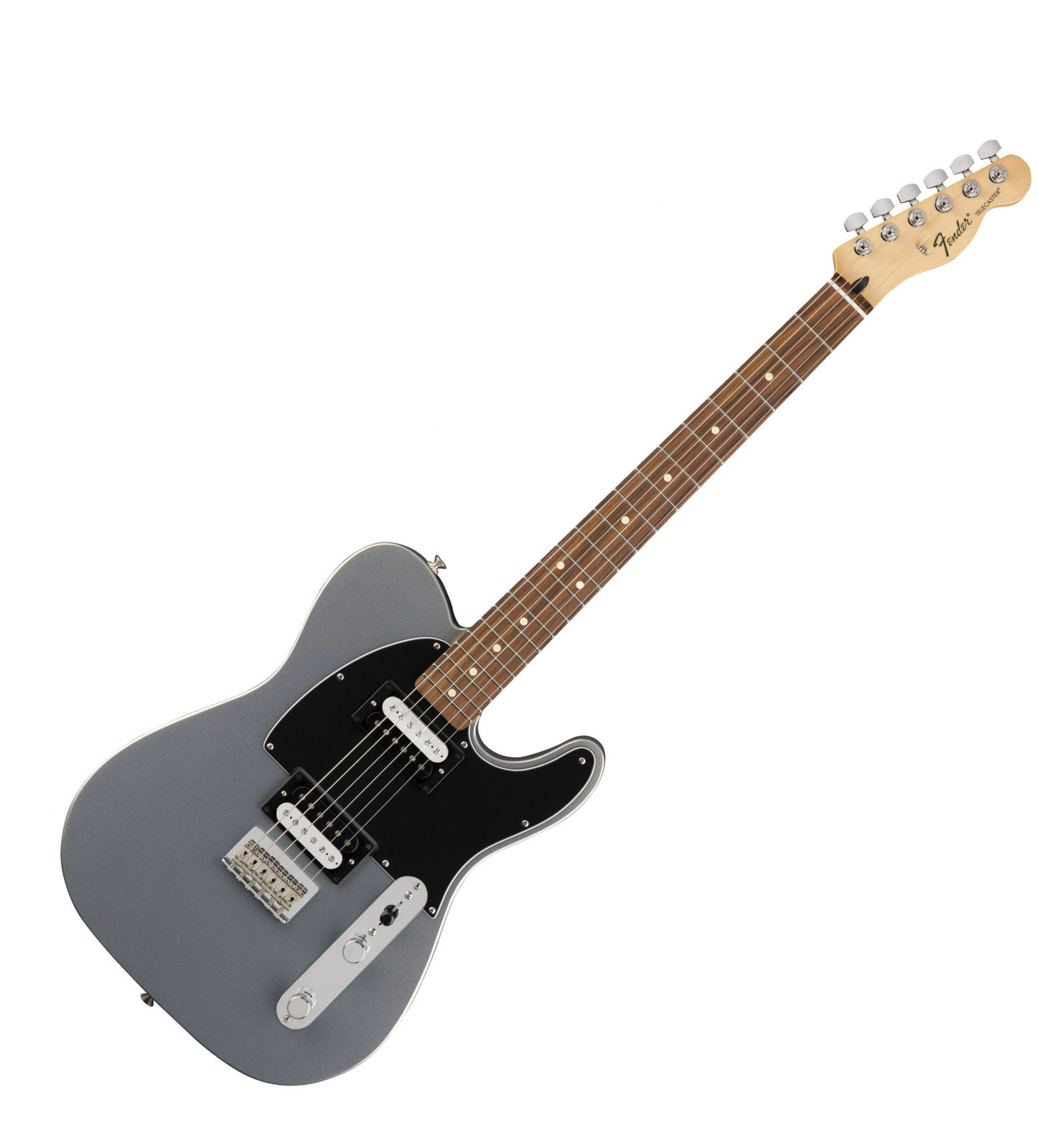 Electric guitar Fender Standard Telecaster HH PF Ghost Silver