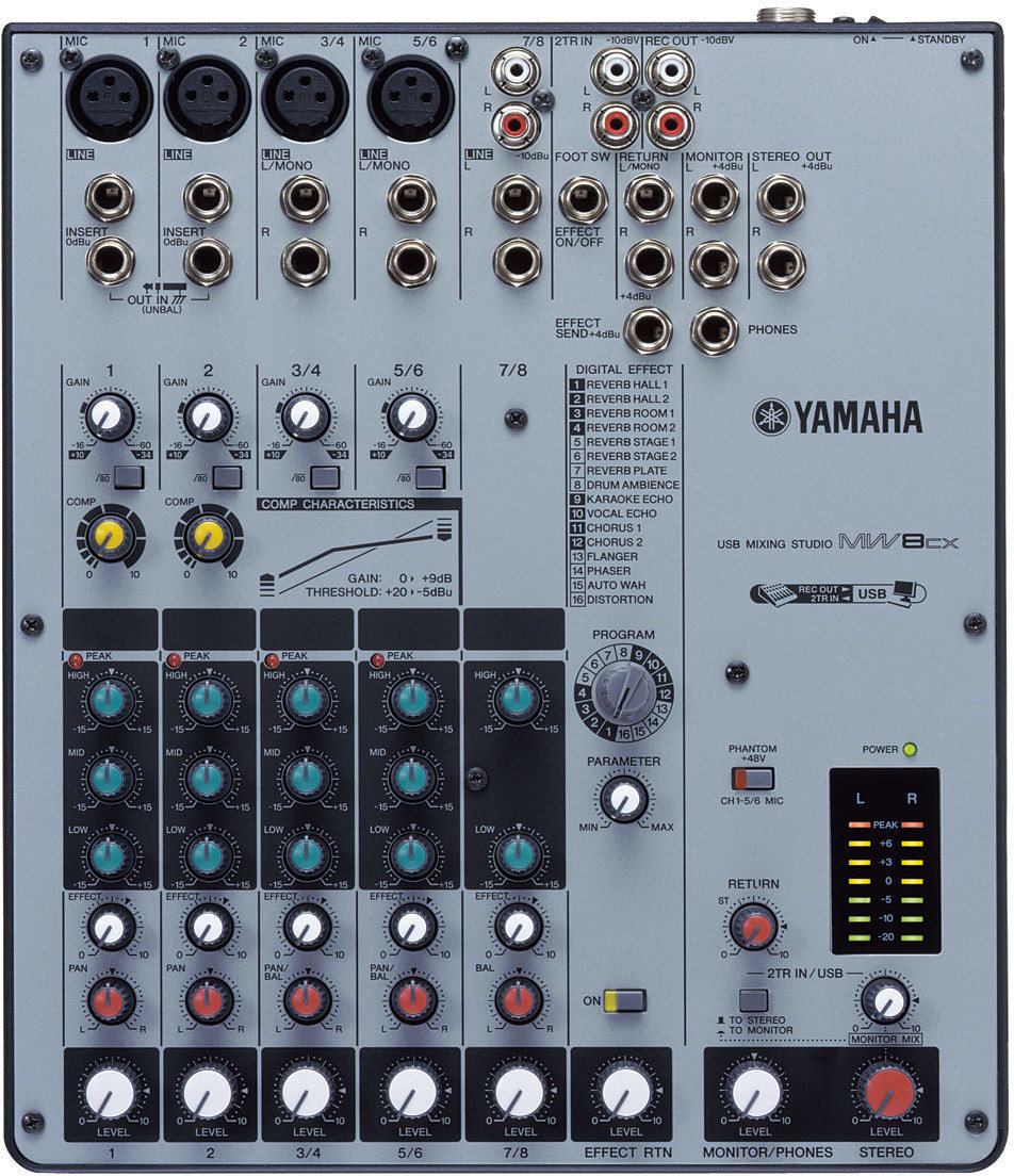Table de mixage analogique Yamaha MW 8 CX