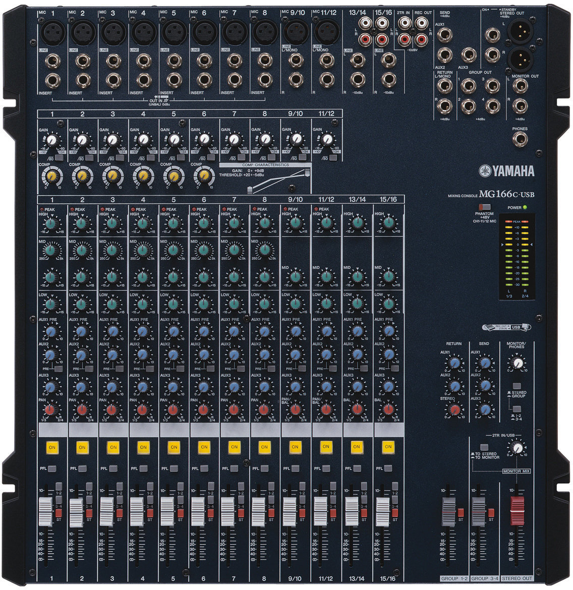 Table de mixage analogique Yamaha MG 166 C USB