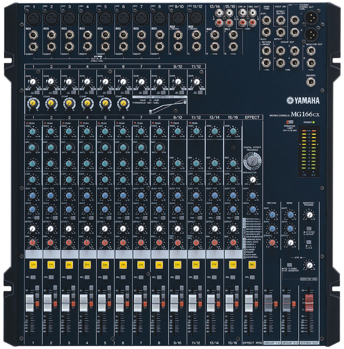 Table de mixage analogique Yamaha MG 166 CX