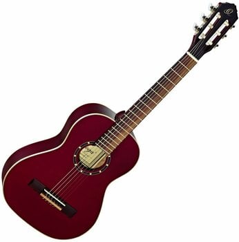 Guitare classique taile 1/2 pour enfant Ortega R121 1/2 Wine Red - 1