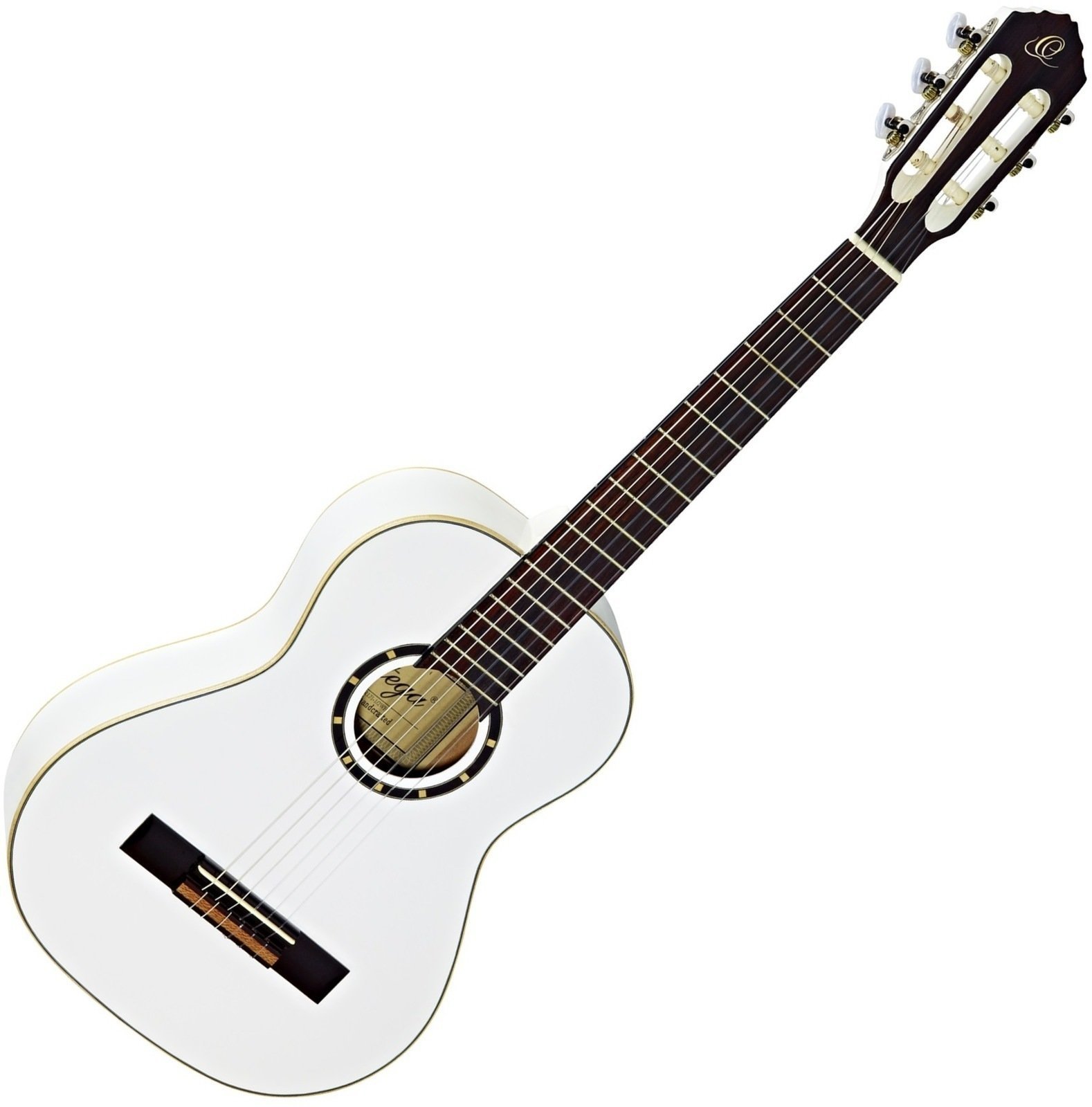 Poloviční klasická kytara pro dítě Ortega R121 1/2 Bílá