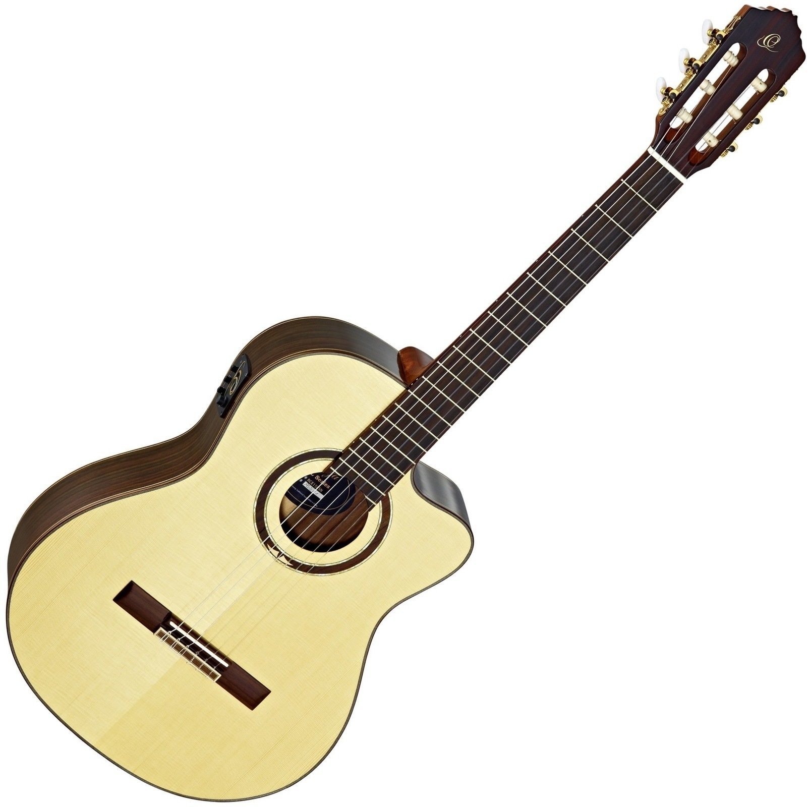 Klassieke gitaar met elektronica Ortega RCE158 4/4 Natural
