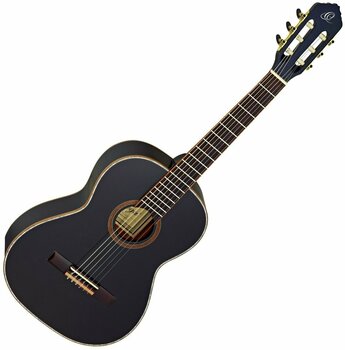 Guitare classique taile 3/4 pour enfant Ortega R221BK 7/8 Noir - 1