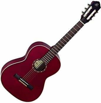 3/4 klasická kytara pro dítě Ortega R121 7/8 Wine Red - 1