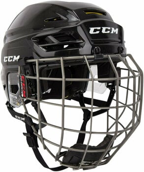 Hockey Helmet CCM Tacks 310 Combo SR Black L Hockey Helmet - 1