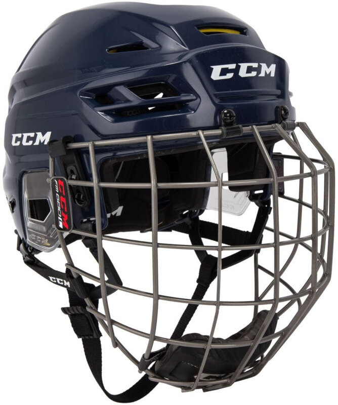 Eishockey-Helm CCM Tacks 310 Combo SR Blau L Eishockey-Helm
