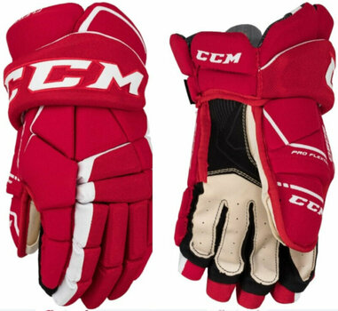 Hockey Gloves CCM Tacks 9060 SR 15 Red/White Hockey Gloves - 1