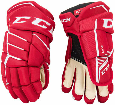 Hockey Gloves CCM JetSpeed FT370 SR 13 Red/White Hockey Gloves - 1