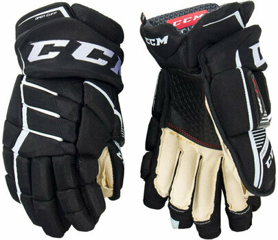 Hockey Gloves CCM JetSpeed FT390 SR 13 Black/White Hockey Gloves - 1