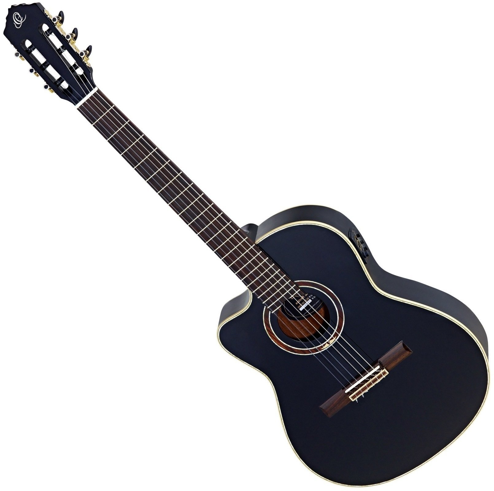 Jumbo akoestische gitaar Ortega RCE138-4BK-L
