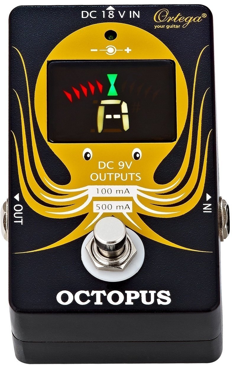 Pédale accordeur chromatique Ortega OCTOPUS