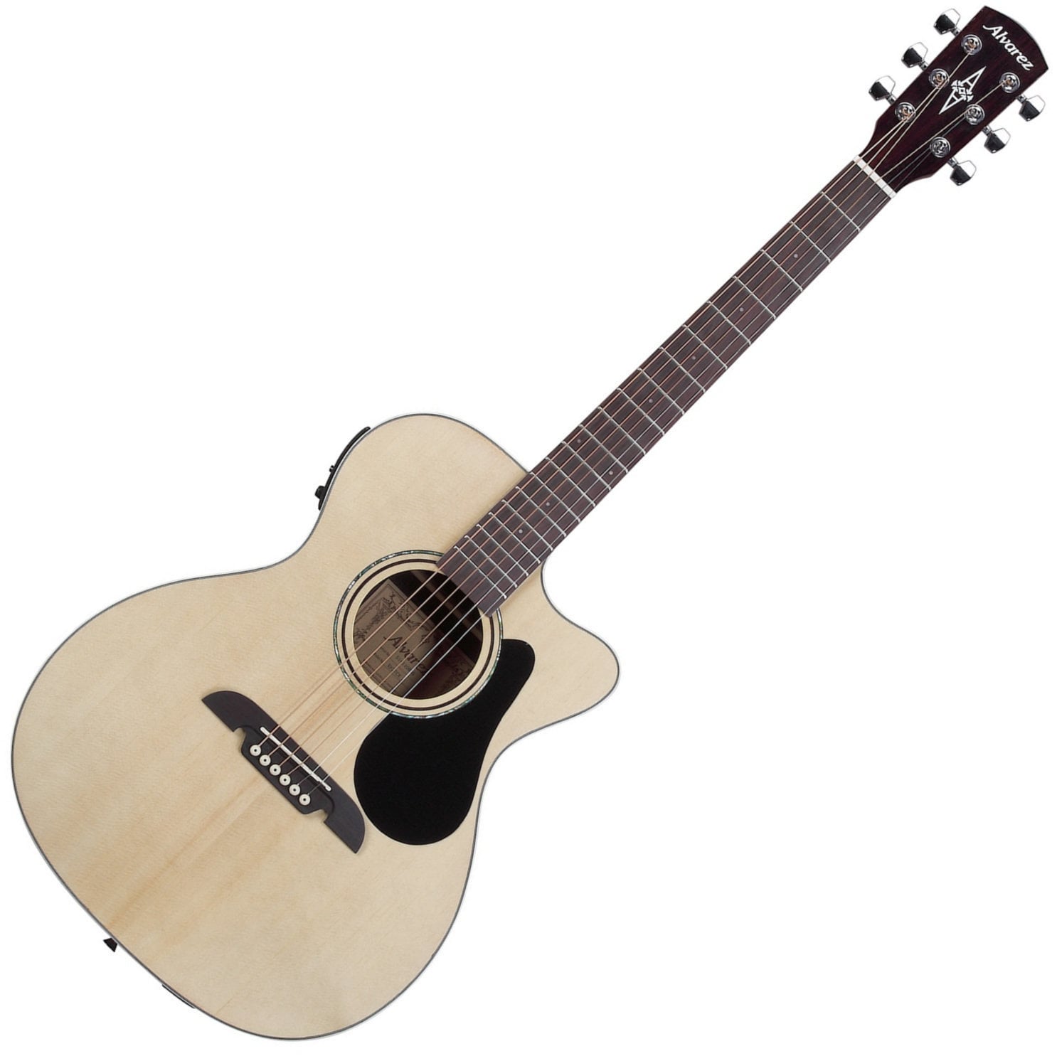 Guitare acoustique-électrique Alvarez RF27CE OM/Folk Electric/Cutaway