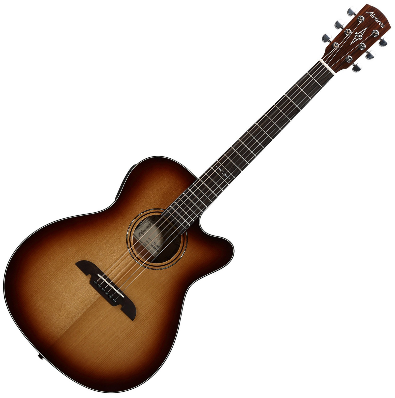 Jumbo elektro-akoestische gitaar Alvarez AF60CESHB