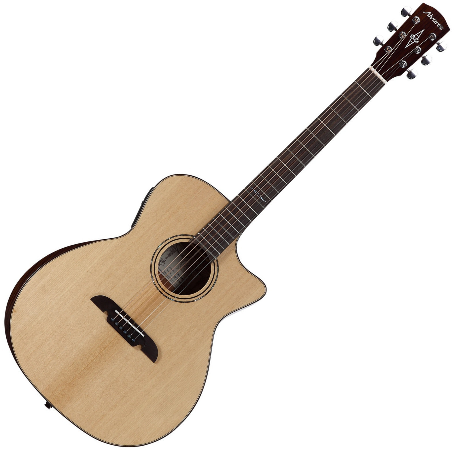Jumbo elektro-akoestische gitaar Alvarez AG60CEAR Natural