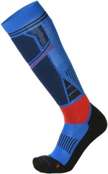 Ski-sokken Mico Medium Weight M1 Azzurro/Blue L Ski-sokken