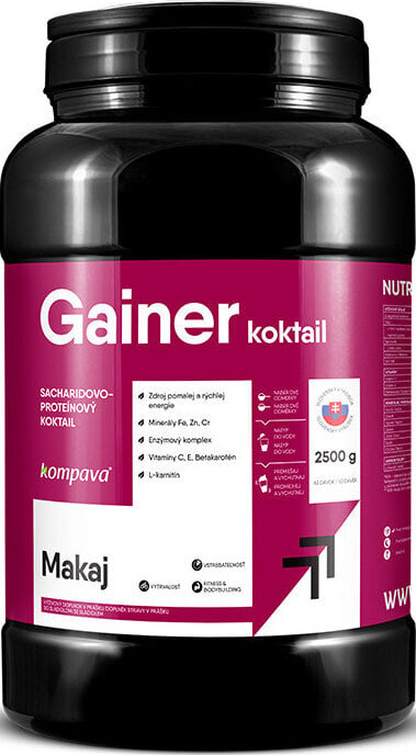Carbohydrate / Gainer Kompava Gainer Cocktail Cappuccino 2500 g Carbohydrate / Gainer