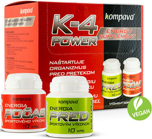 Aminoácidos/BCAA Kompava K4-Power 2x10 tabs Cápsulas Aminoácidos/BCAA